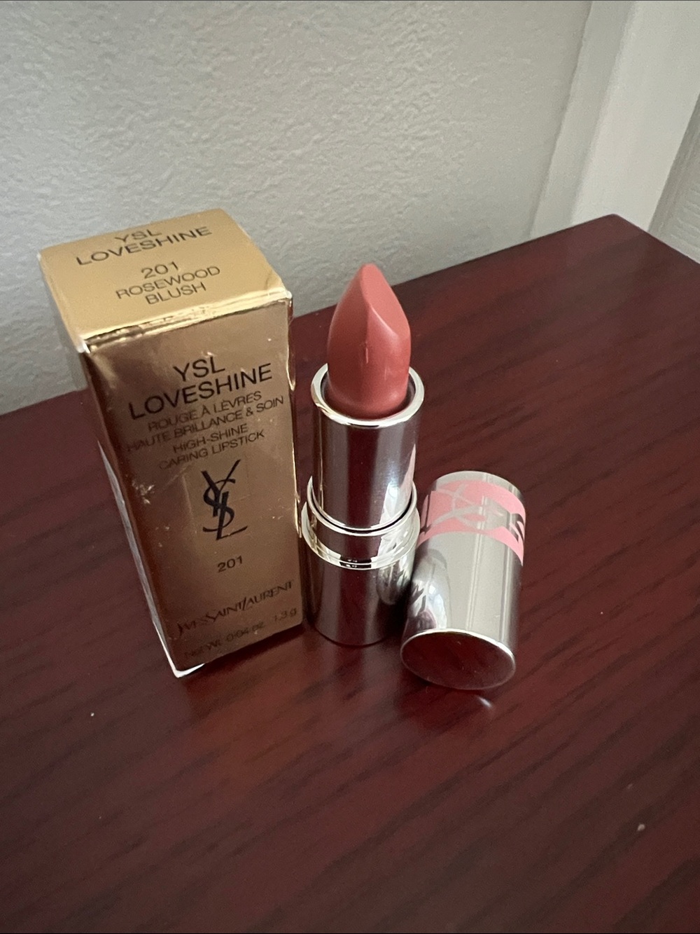 Yves Saint Laurent Loveshine Lipstick 201 Rosewood Blush - Picture 3 of 4